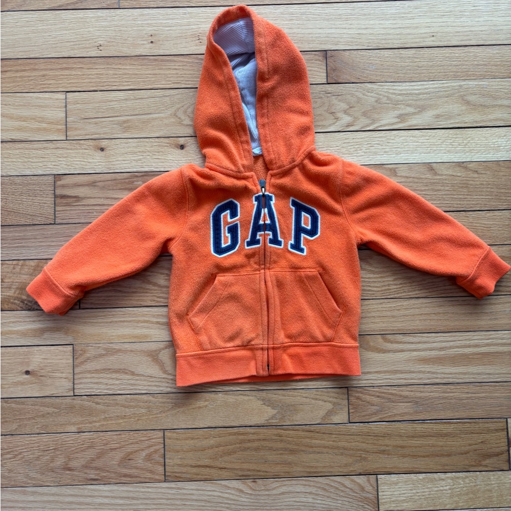 GAP Orange zip up hoodie
